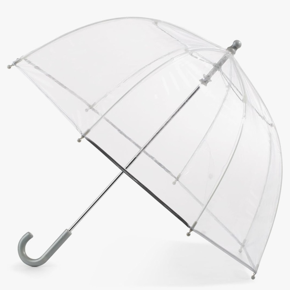 Barbie jelly pink plastic retro vintage clear umbrella rain ☔️ beach sun parasol - Picture 6 of 6